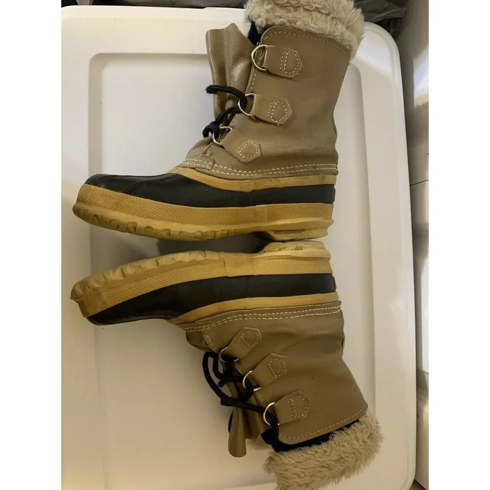 Sorel Manitou Insulated Duck Boot Winter Made In Canada Youth Size‎ 4